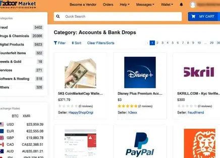 Secure online marketplace interface